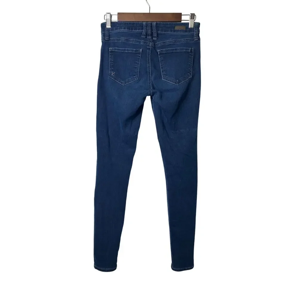 Kut from the Kloth Women's Dark Wash Skinny Jeans Size 0